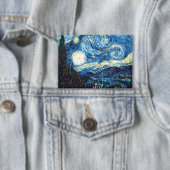 Vincent van Gogh's painting, Starry Night, 缶バッジ (インサイチュ)