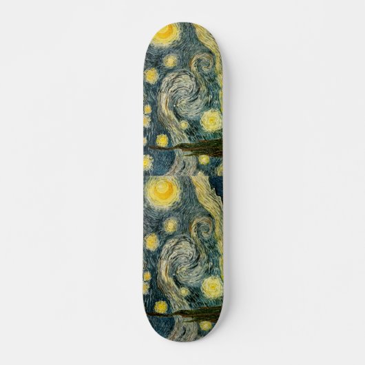 Vincent van Gogh's The Starry Night (1889) スケートボード (正面)