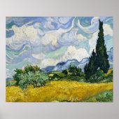 Vincent Van Gogh's Wheat Field with Cypresses Sm ポスター (正面)