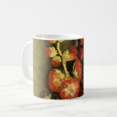 Vincent van Hollyhocksによる花瓶ゴッホ コーヒーマグカップ (正面左)