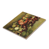 Vincent van Hollyhocksによる花瓶ゴッホ タイル (側面)