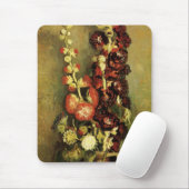 Vincent van Hollyhocksによる花瓶ゴッホ マウスパッド (マウス)