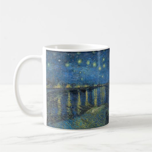Vincent Willem van Gogh ローヌ川の星月夜 コーヒーマグカップ (左)