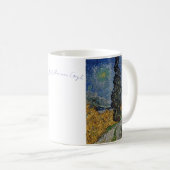 Vincent Willem van Gogh　糸杉と星の見える道 コーヒーマグカップ (正面右)