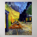 Vincent Willem van Gogh - Cafe Terrace at Night ポスター<br><div class="desc">Vincent Willem van Gogh - Cafe Terrace at Night</div>