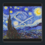 Vincent Willem van Gogh , “ Starry Night ” スクエア壁時計<br><div class="desc">私はGoghが好きな人のためにこの製品を作りました。</div>