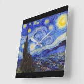 Vincent Willem van Gogh , “ Starry Night ” スクエア壁時計 (傾斜)