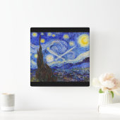 Vincent Willem van Gogh , “ Starry Night ” スクエア壁時計 (ホーム)