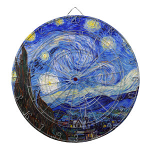 Vincent Willem van Gogh , “ Starry Night ” ダーツボード