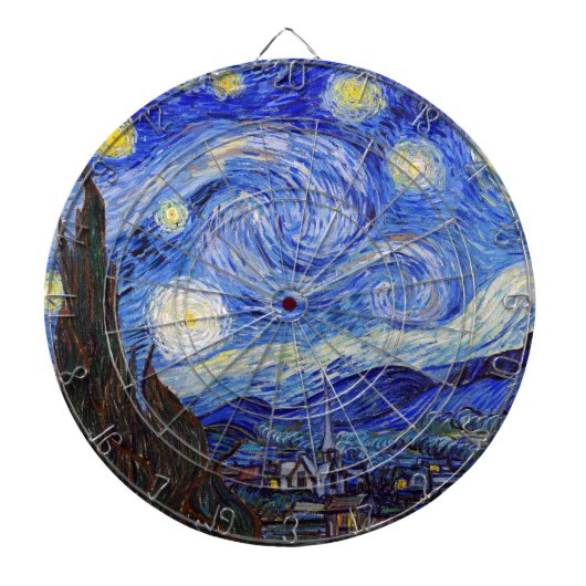 Vincent Willem van Gogh , “ Starry Night ” ダーツボード (正面)