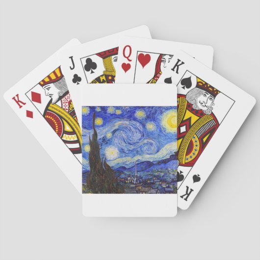 Vincent Willem van Gogh , “ Starry Night ” トランプ (裏面)