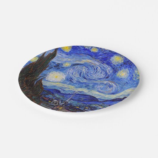 Vincent Willem van Gogh , “ Starry Night ” ペーパープレート (アングル)