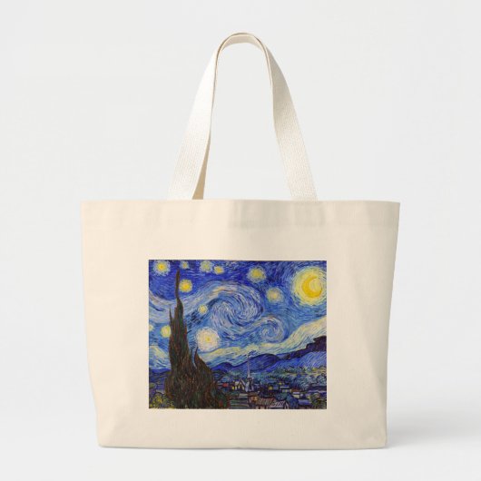 Vincent Willem van Gogh , “ Starry Night ” ラージトートバッグ (正面)