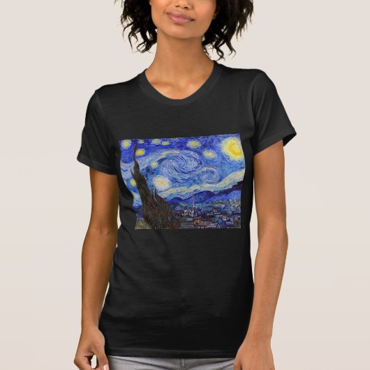 Vincent Willem van Gogh , “ Starry Night ” Tシャツ (正面)