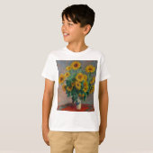 Vincent Willem van Gogh ,Sunflower Tシャツ (正面フル)