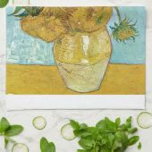 Vincent Willem van Gogh , “ Sunflowers ” キッチンタオル (折り畳み)
