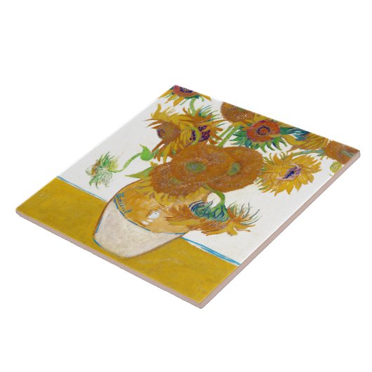 Vincent Willem van Gogh , “ Sunflowers ” タイル (側面)