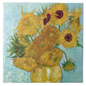 Vincent Willem van Gogh , “ Sunflowers ” タイル (正面)