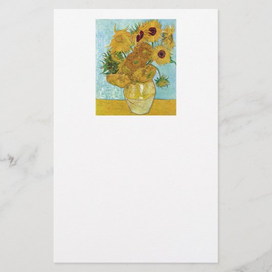 Vincent Willem van Gogh , “ Sunflowers ” 便箋 (正面)