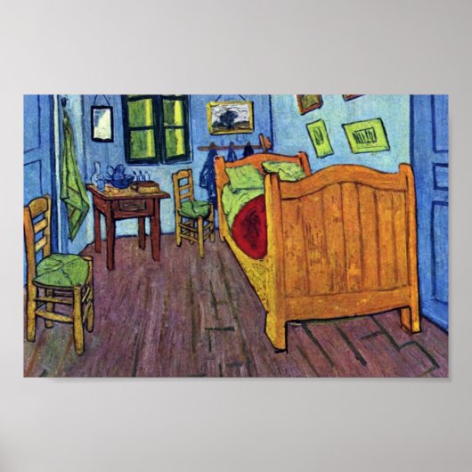 Vincent'S Bedroom In Arles By Vincent Vanゴッホ ポスター (正面)