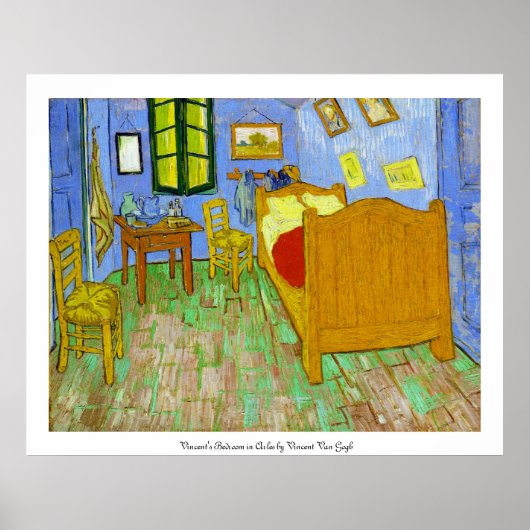 Vincent's Bedroom in Arles by Vincent Vanゴッホ ポスター (正面)