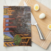Vincent's Bedroom in Arles by Vincent van ゴッホ キッチンタオル (四つ折り)