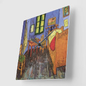 Vincent's Bedroom in Arles by Vincent van ゴッホ スクエア壁時計 (傾斜)