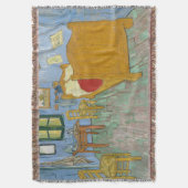 Vincent's Bedroom in Arles by Vincent van ゴッホ スローブランケット (正面縦)