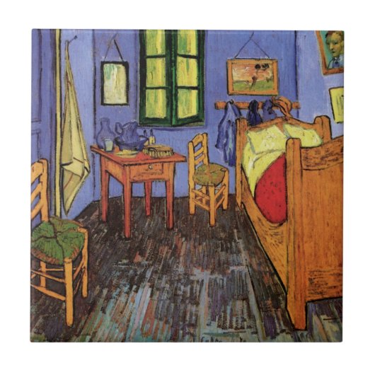 Vincent's Bedroom in Arles by Vincent van ゴッホ タイル (正面)