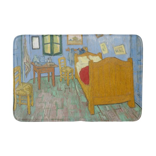 Vincent's Bedroom in Arles by Vincent van ゴッホ バスマット (正面)