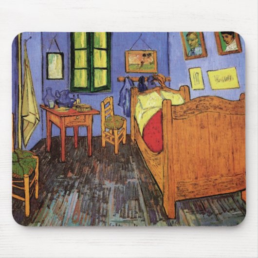 Vincent's Bedroom in Arles by Vincent van ゴッホ マウスパッド (正面)