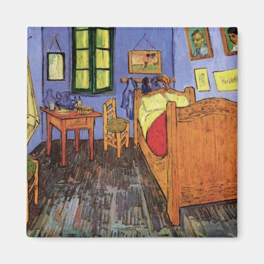 Vincent's Bedroom in Arles by Vincent van ゴッホ マグネット (正面)