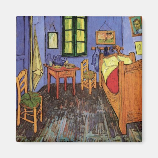 Vincent's Bedroom in Arles by Vincent van ゴッホ マグネット (正面)