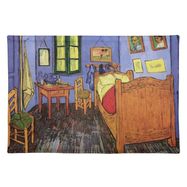 Vincent's Bedroom in Arles by Vincent van ゴッホ ランチョンマット (正面)