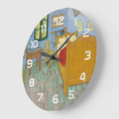 Vincent's Bedroom in Arles by Vincent van ゴッホ ラージ壁時計 (傾斜)