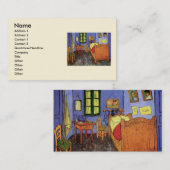 Vincent's Bedroom in Arles by Vincent van ゴッホ 名刺 (正面/裏面)