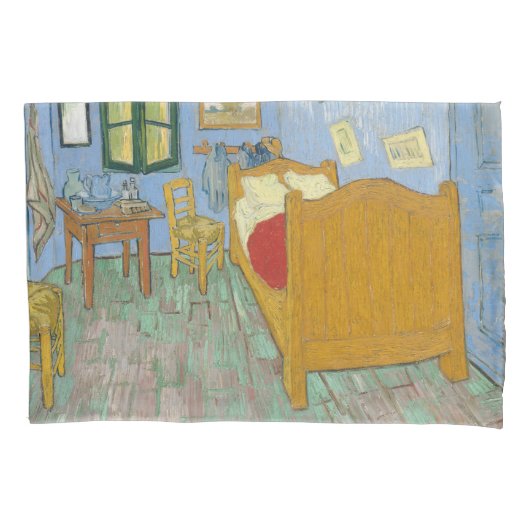 Vincent's Bedroom in Arles by Vincent van ゴッホ 枕カバー (正面)