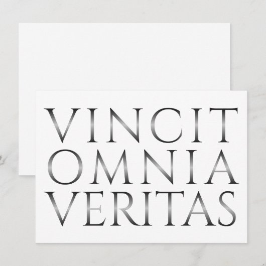 VINCIT OMNIA VERITAS - 光 (正面/裏面)