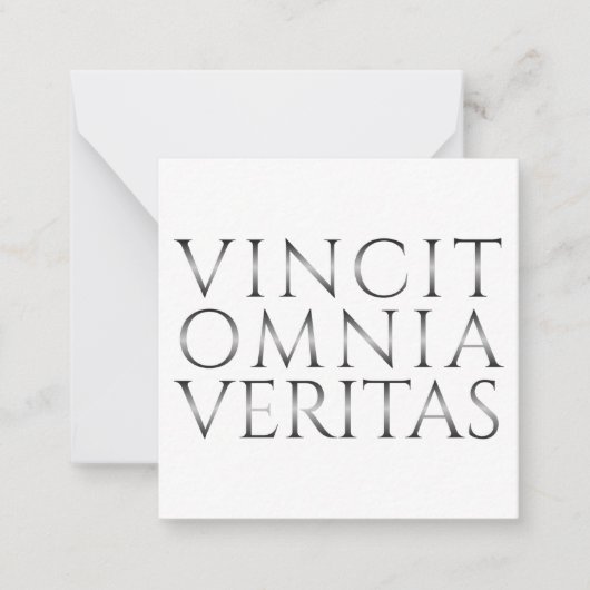 VINCIT OMNIA VERITAS - 光 ノートカード (正面)