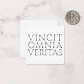 VINCIT OMNIA VERITAS - 光 ノートカード (正面/裏面インサイチュ)