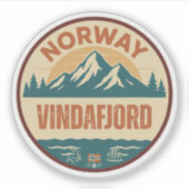 Vindafjord, Norge Norway シール (正面)
