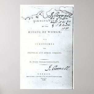 Vindication of the Rights of Woman' ポスター