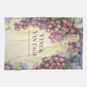 Vine & Vintage Grapes Luxe Tea Towel キッチンタオル (横)