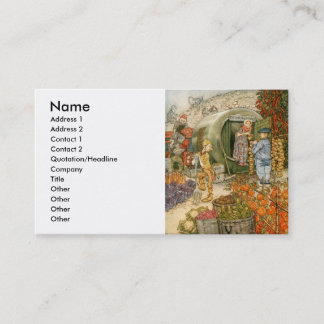 Vinegar氏および夫人家庭で 名刺