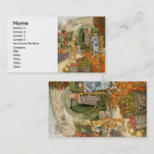 Vinegar氏および夫人家庭で 名刺 (正面/裏面)