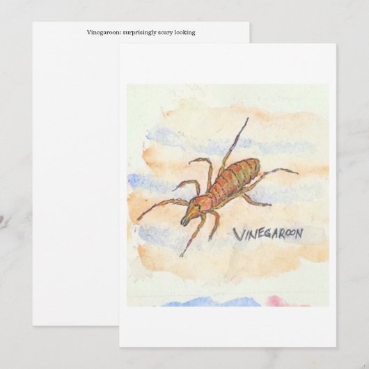 Vinegaroon Greeting Card 招待状 (正面/裏面)