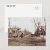 Vineland NJ, Landis Ave, Trolley, Scene, c1910 ポストカード (正面/裏面)