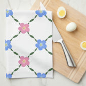Vines and flowers Kitchen towel キッチンタオル (四つ折り)