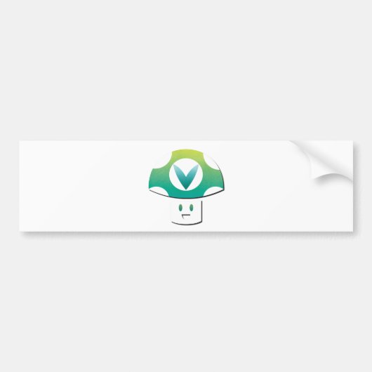 Vinesauceのきのこ バンパーステッカー (正面)