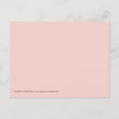 Vineyベビー誕生発表ピンク 案内ポストカード (裏面)